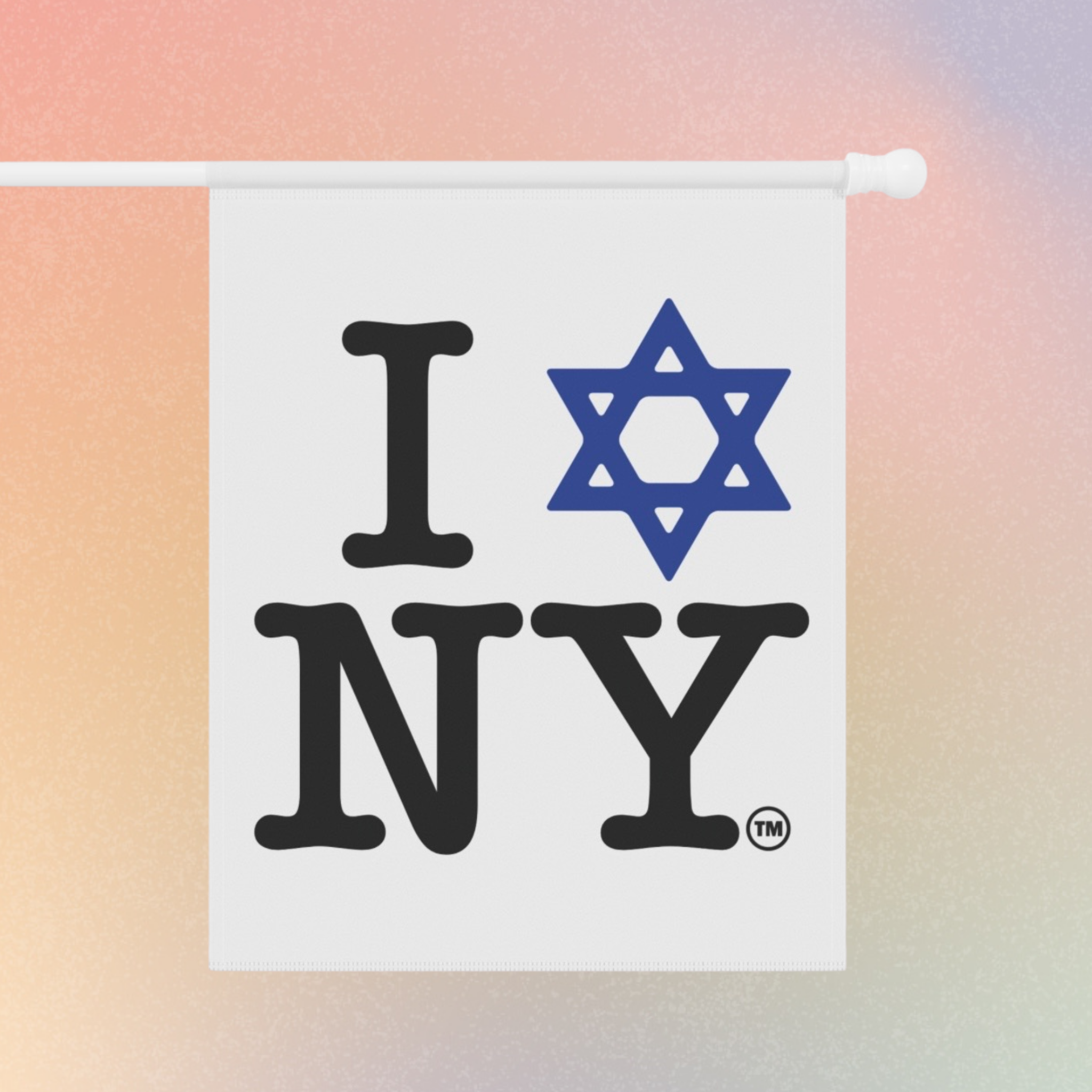I Love NY Jewish Star Garden & House Banner