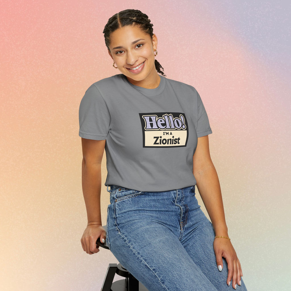 "Hello! I'm a Zionist" Graphic Tee - Jewish Pride T-Shirt