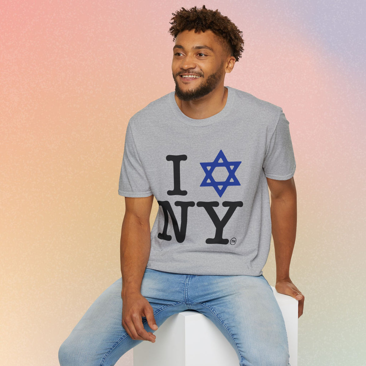 I Love NY Jewish Star Unisex Softstyle T-Shirt