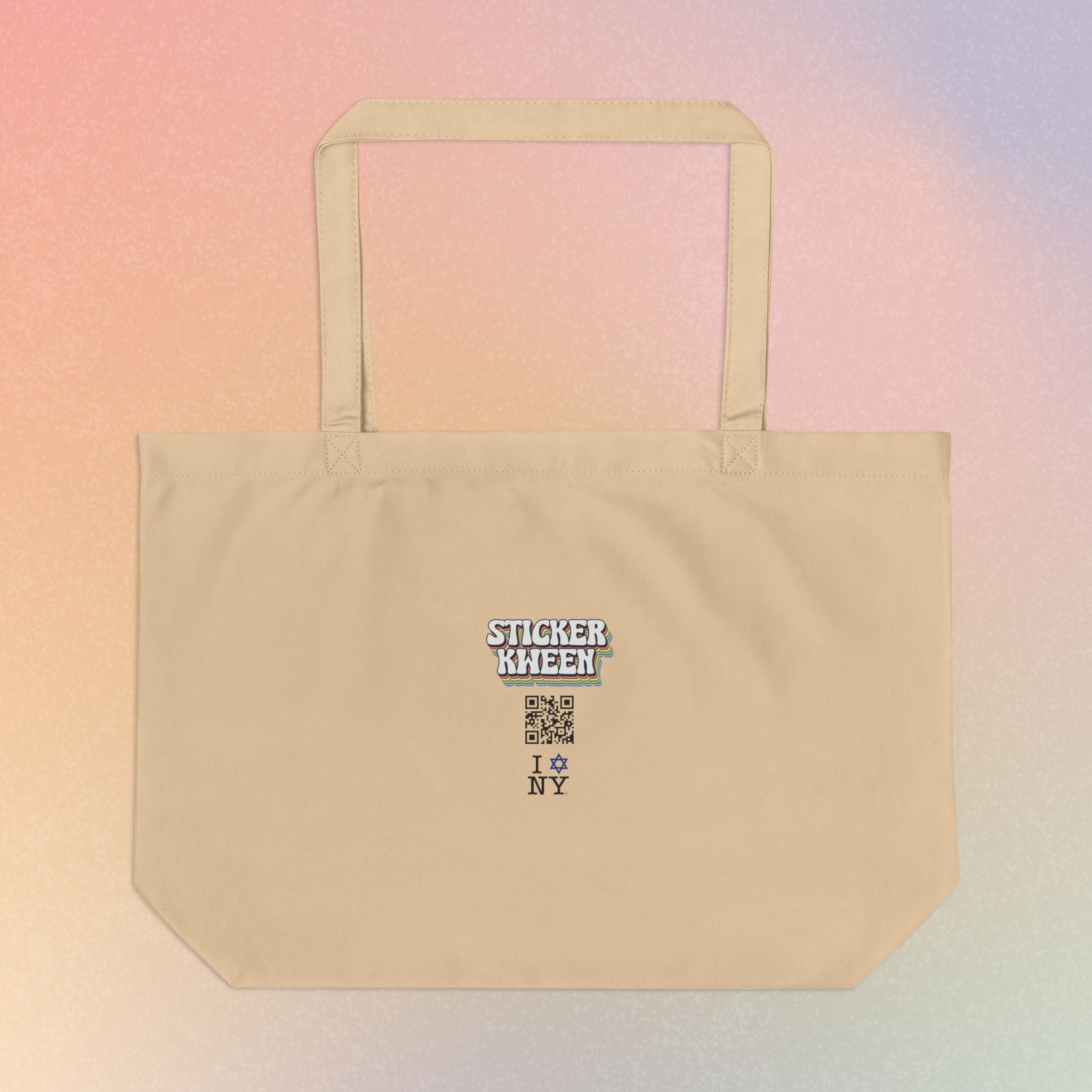 I Love NY Jewish Star Large Eco Tote