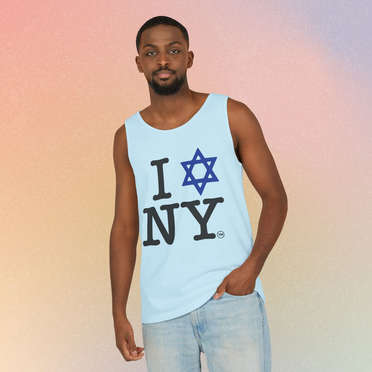 I Love NY Jewish Star Tank Top — Jewish NYC Pride Israel Love Sleeveless Tee