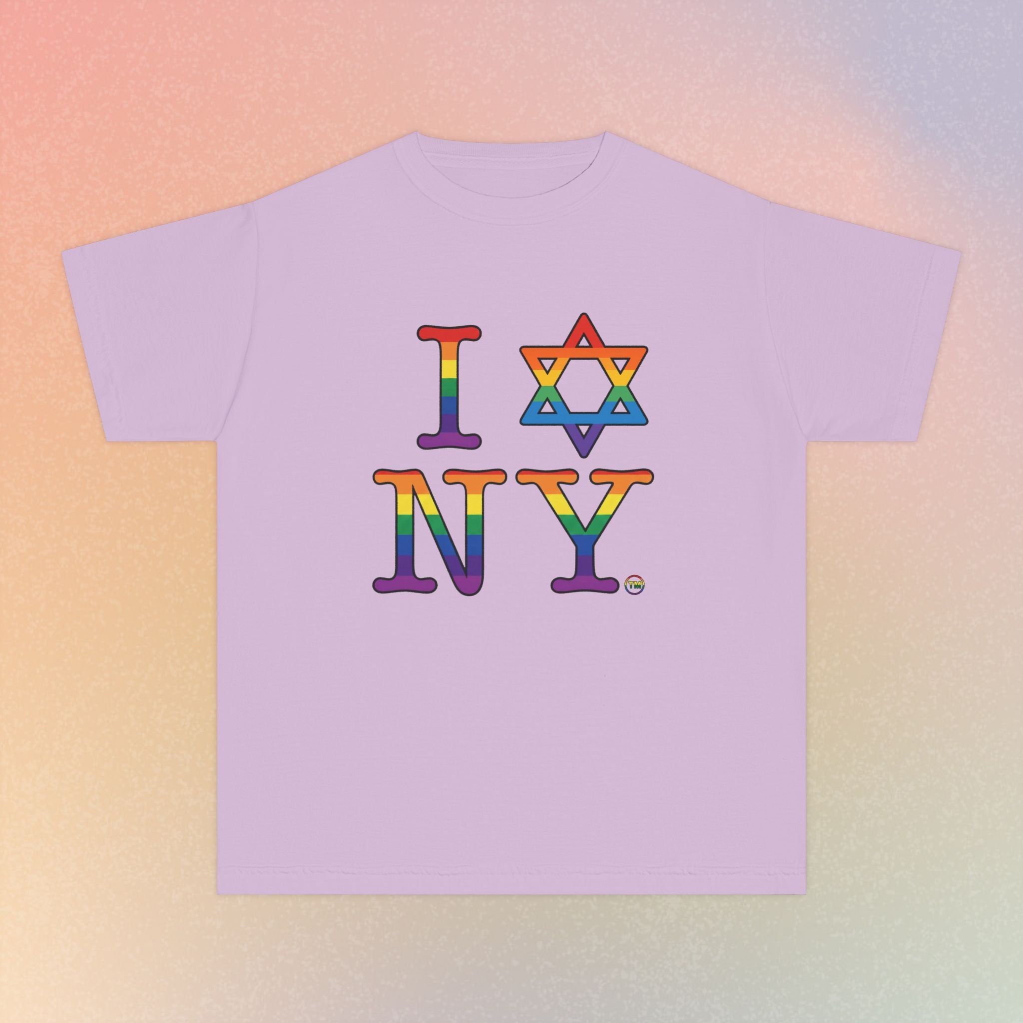 I Love NY Jewish Star LGBTQ Pride Youth Midweight Tee