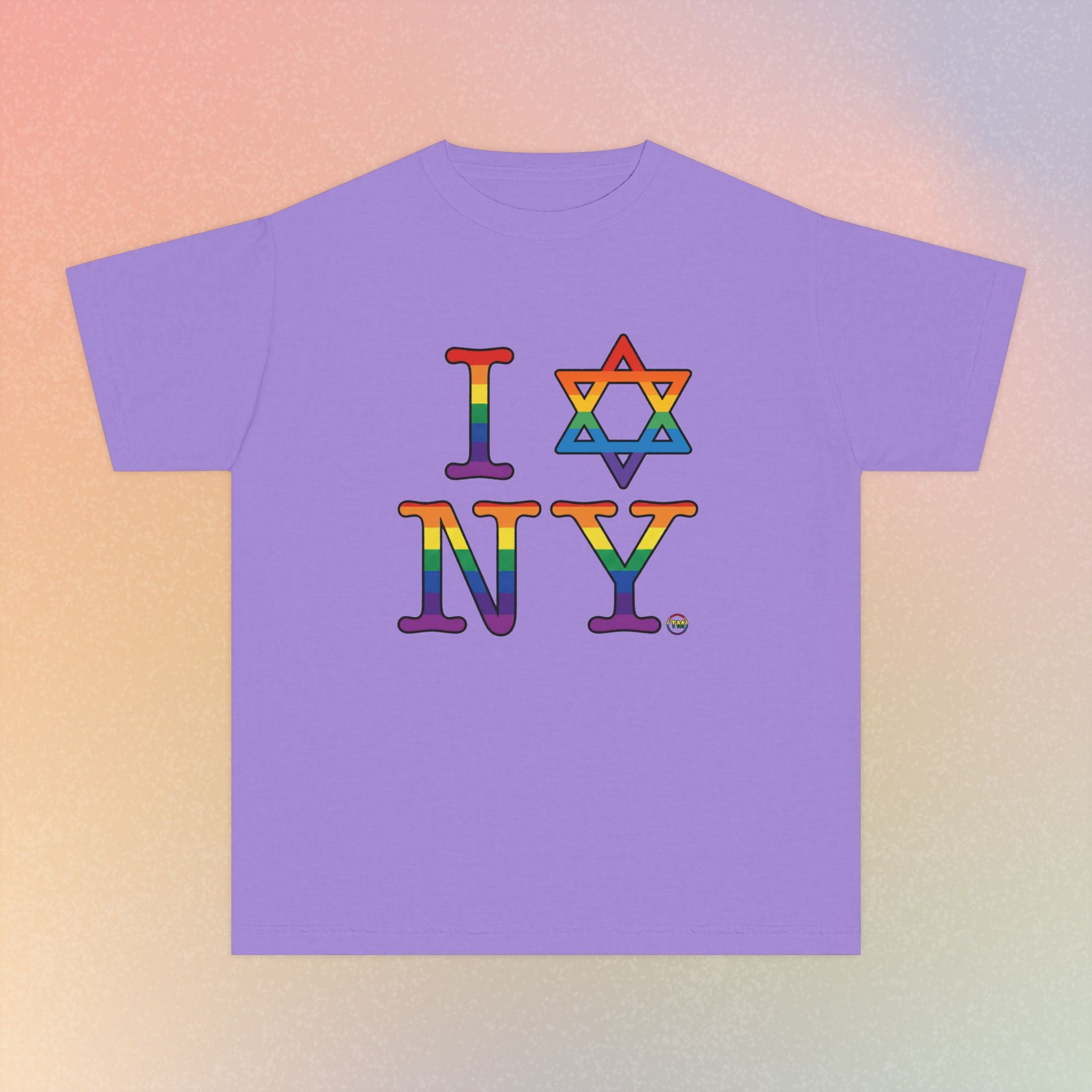 I Love NY Jewish Star LGBTQ Pride Youth Midweight Tee