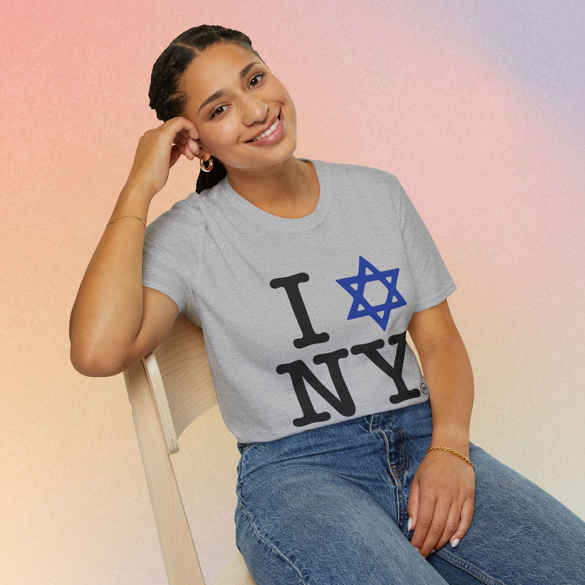 I Love NY Jewish Star Unisex Softstyle T-Shirt