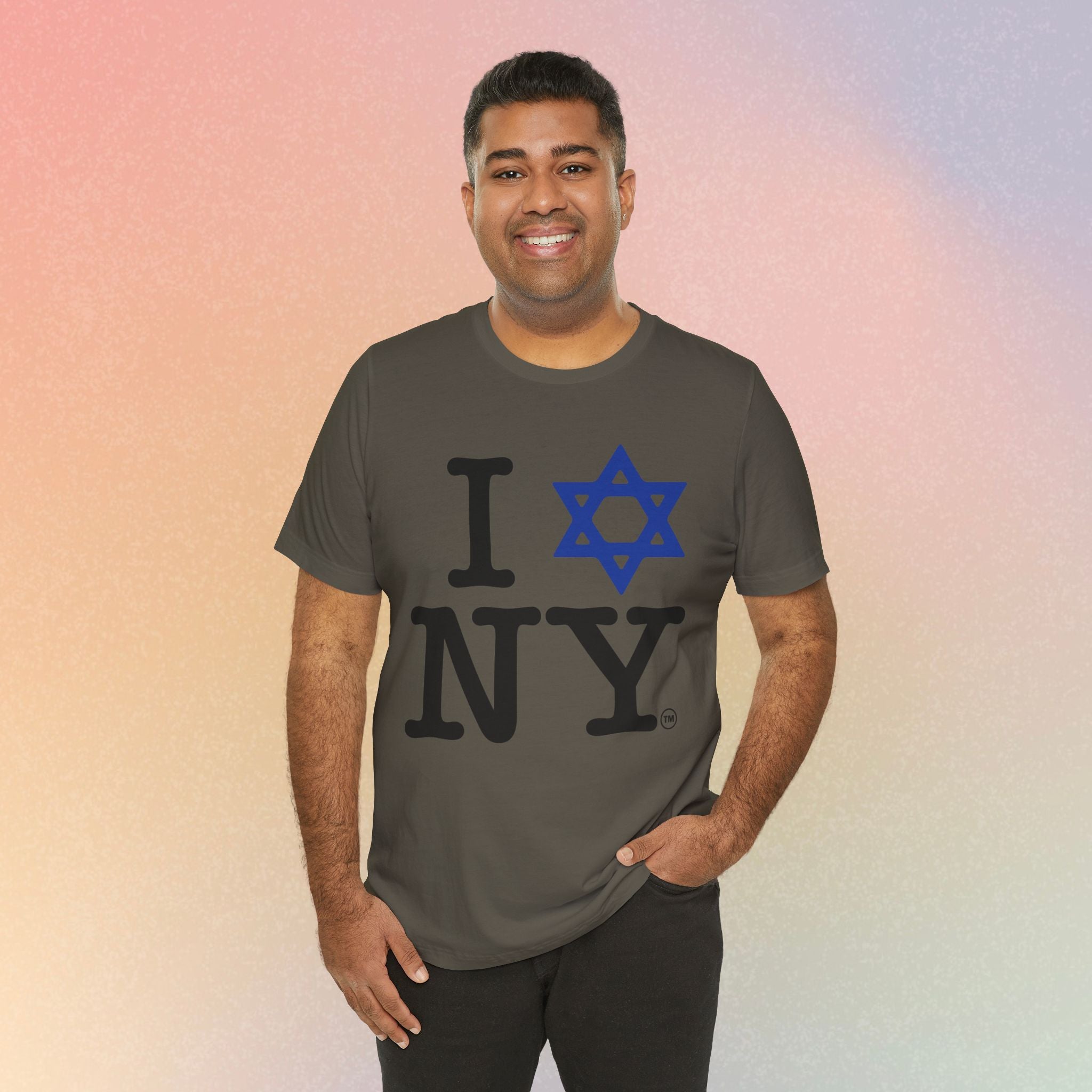 I Love New York Jewish Star of David T-Shirt - Jewish New York Pride