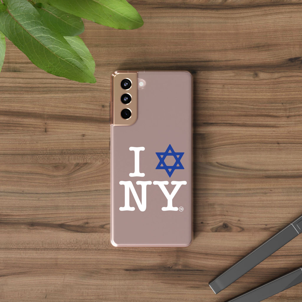 I Love NY Jewish Star Phone Case | Clear Case, Jewish New York Design