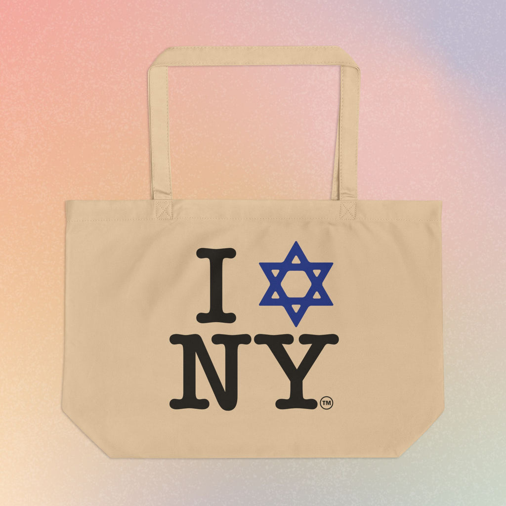 I Love NY Jewish Star Large Eco Tote