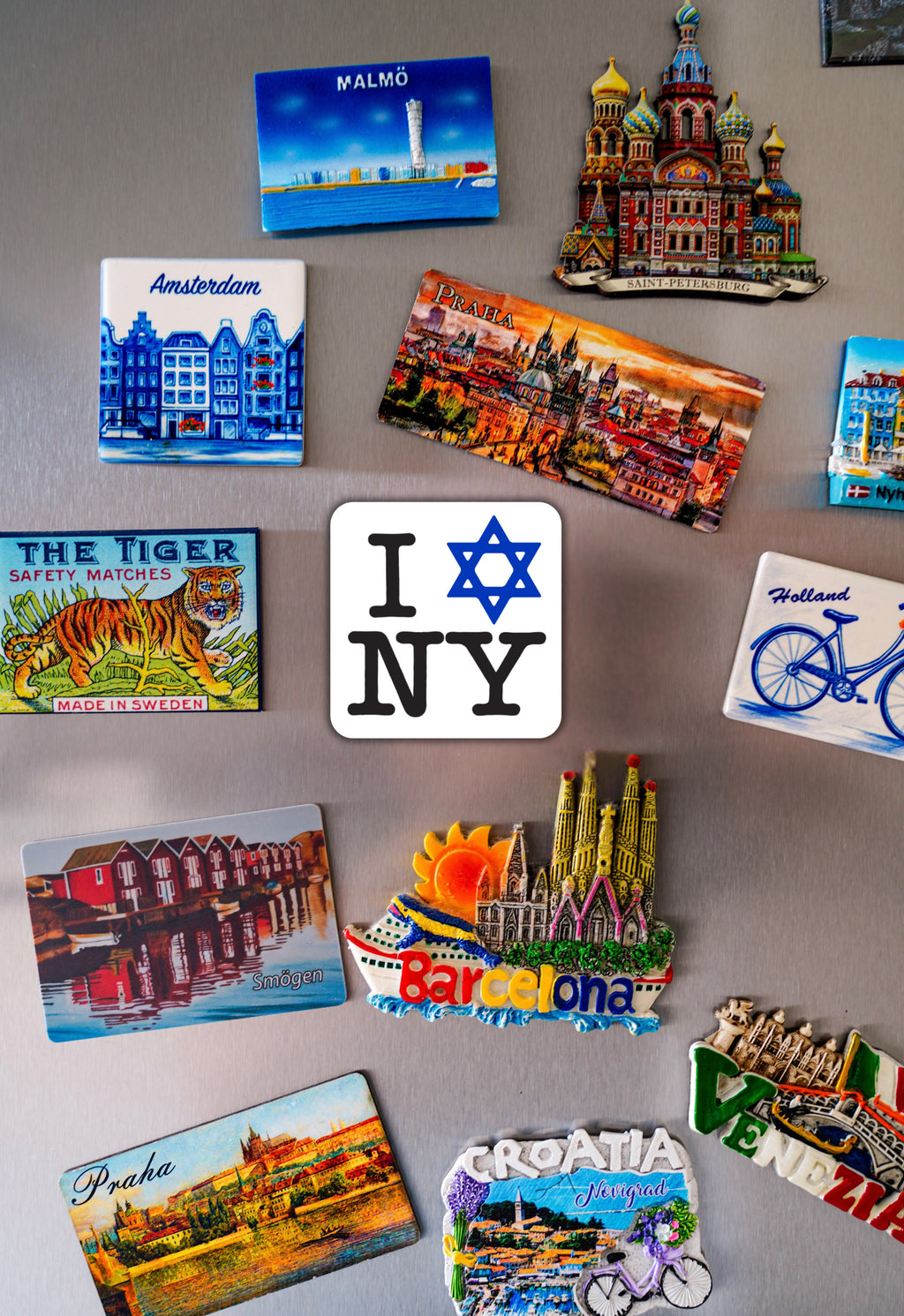 I LOVE NEW YORK Jewish Star Magnet