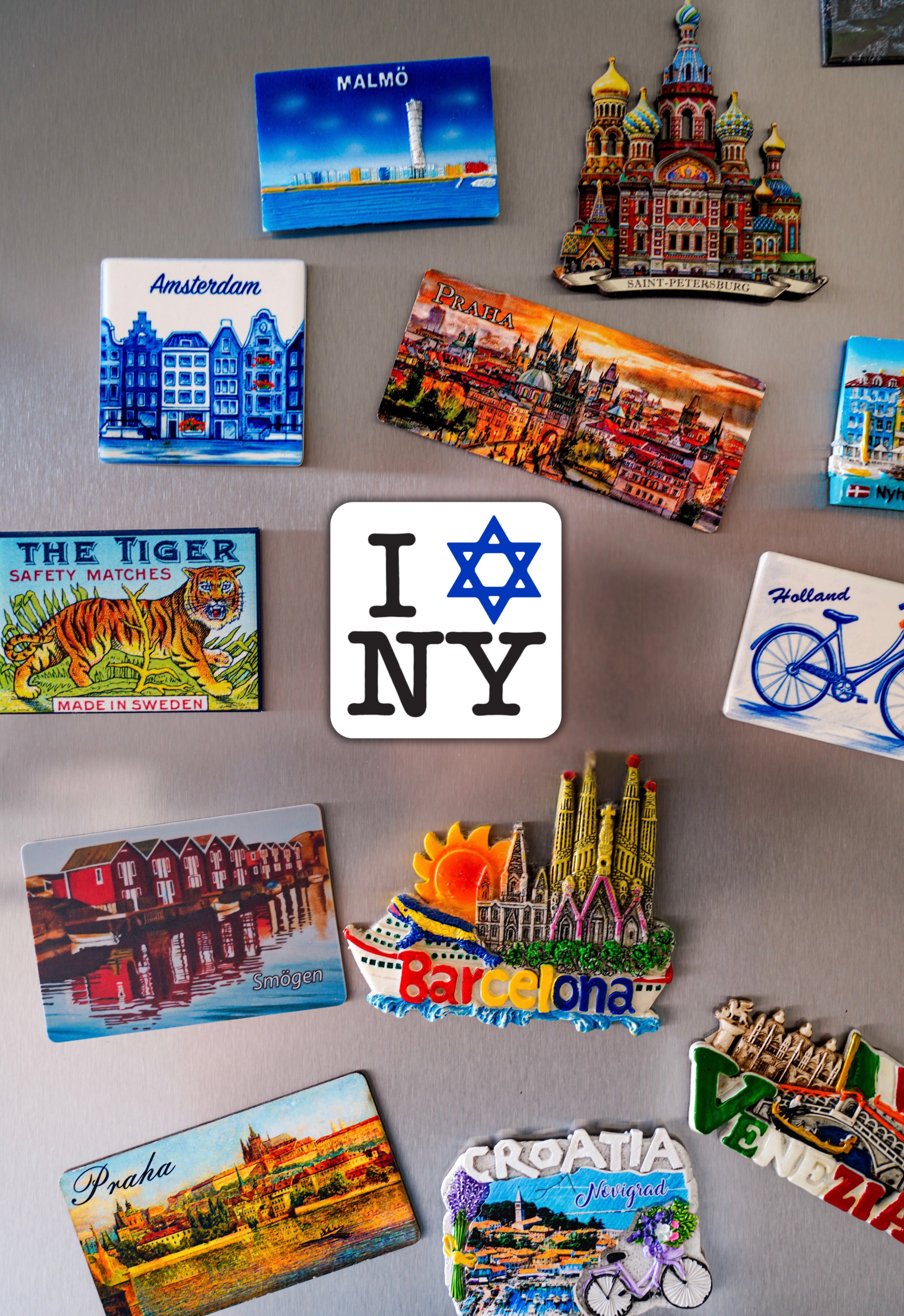 I LOVE NEW YORK Jewish Star Magnet