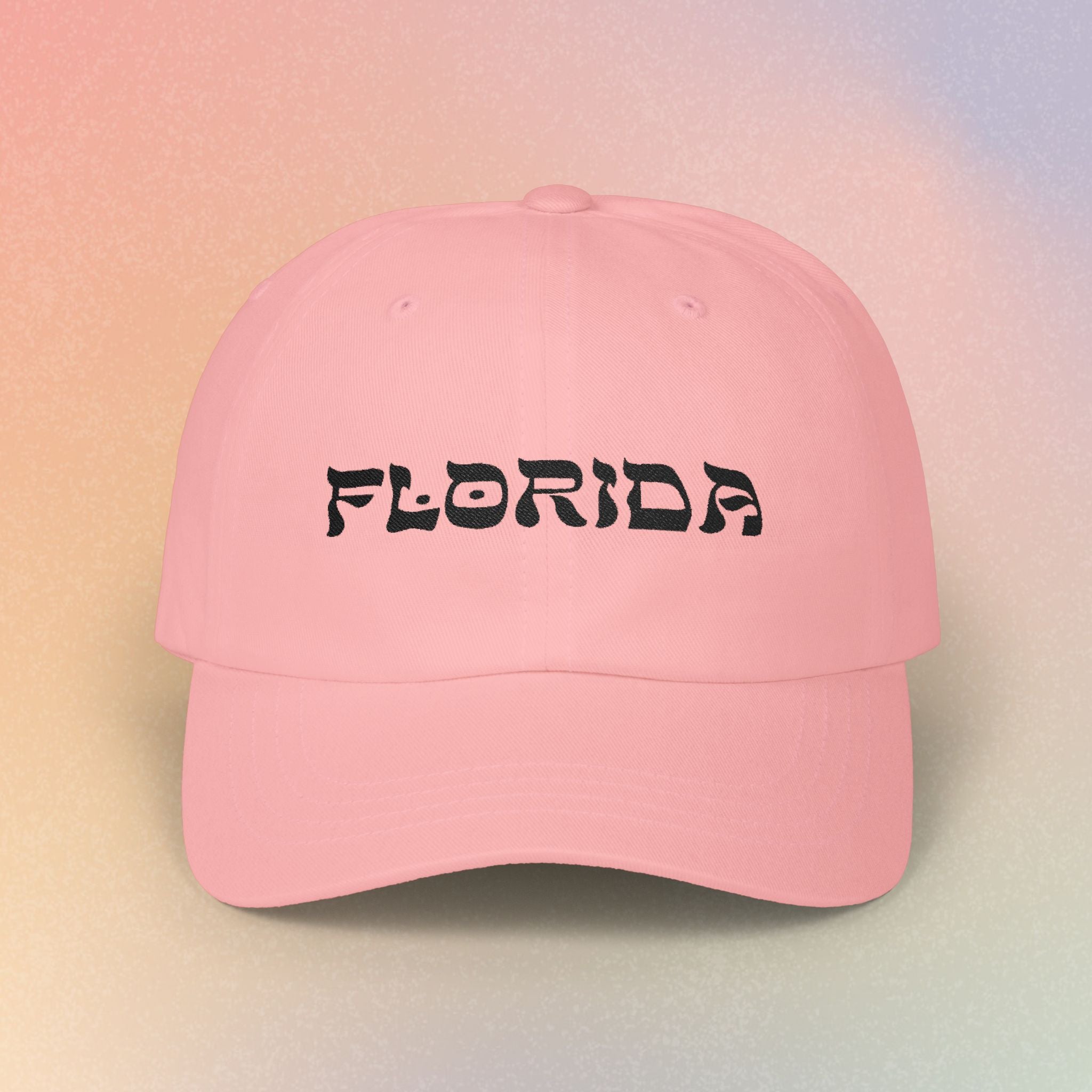 Florida Hebrew Style Font Baseball Hat | Florida Jewish Pride (Light Colors)