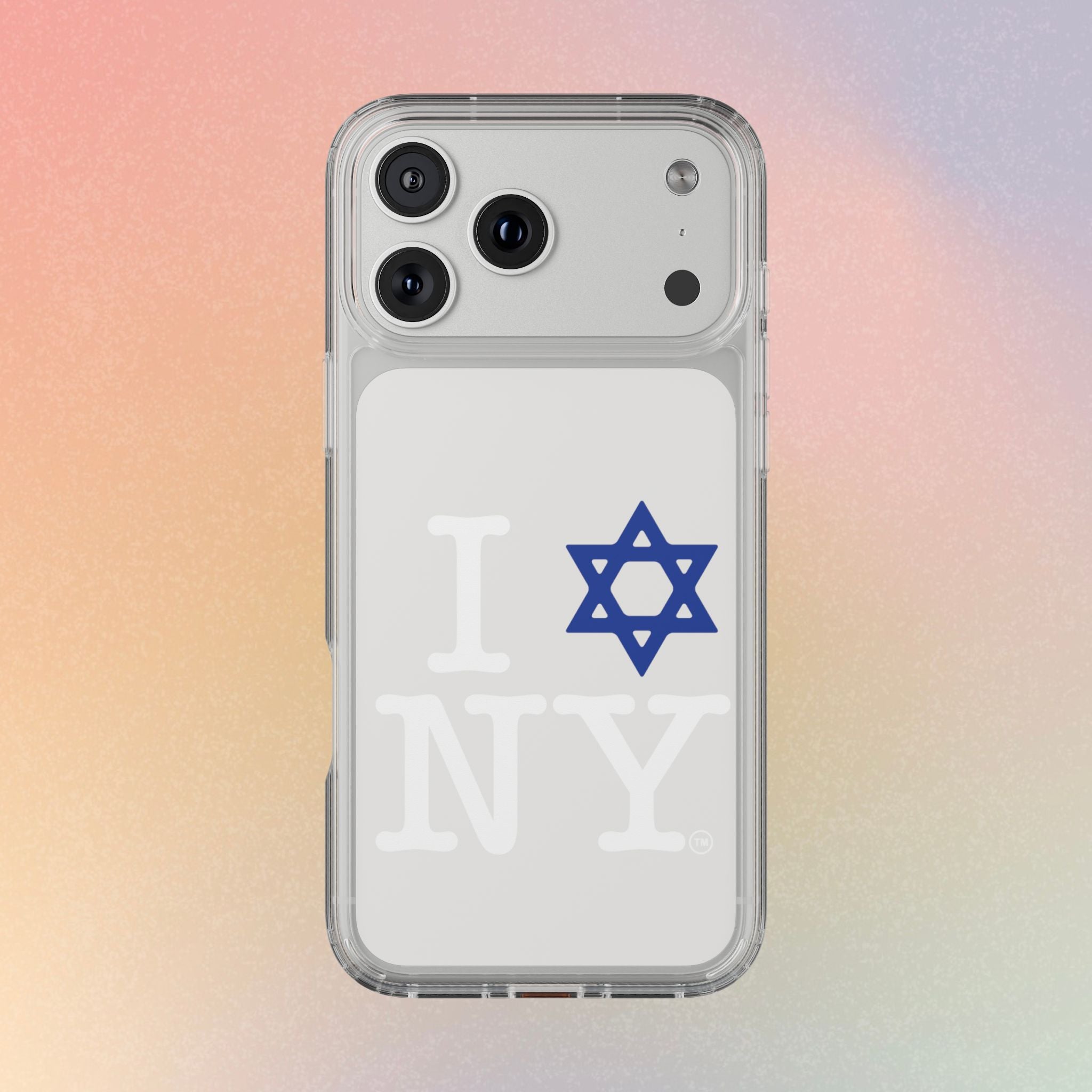 I Love NY Jewish Star Phone Case | Clear Case, Jewish New York Design