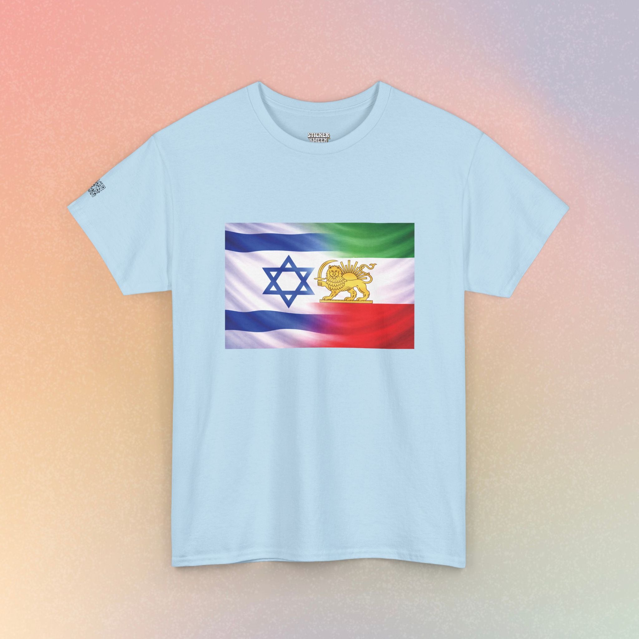 Israeli Persian Lion Flag T Shirt - Israel Persian Jewish Pride Tee