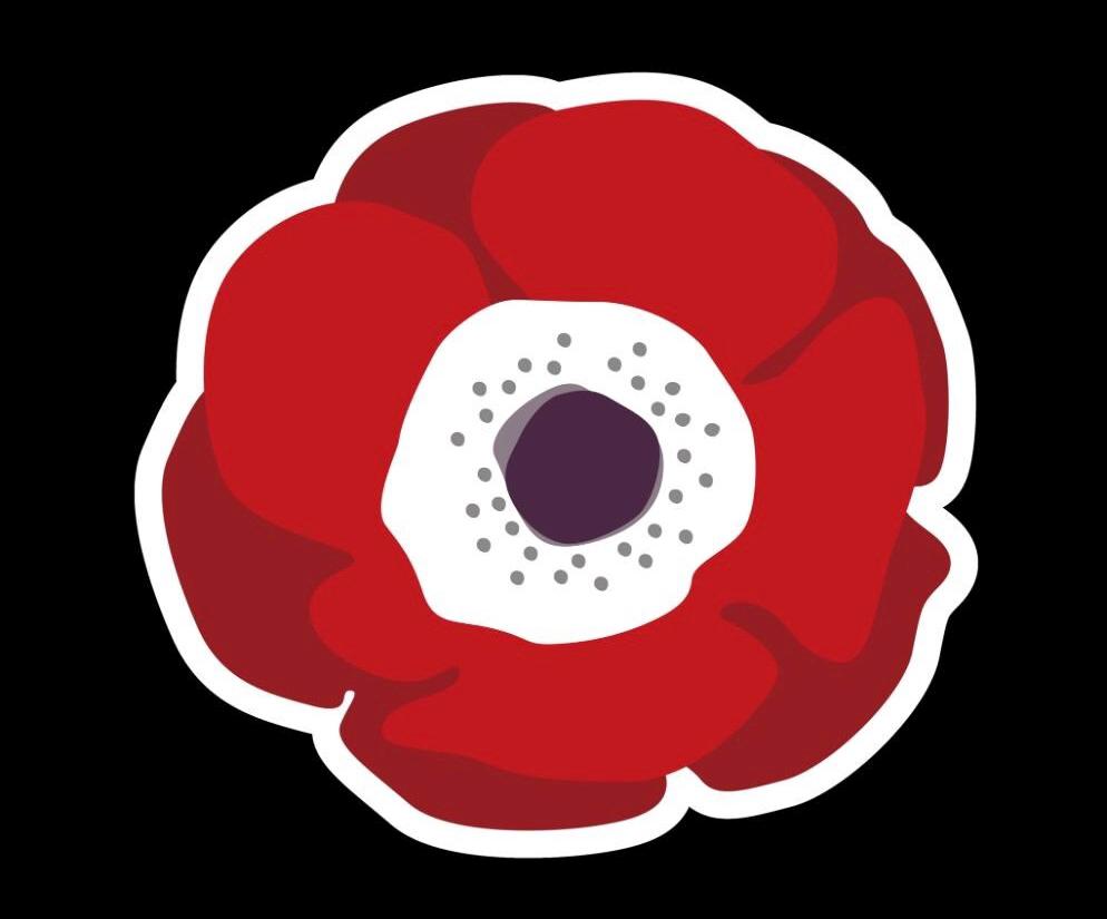Anemone coronaria Flower Sticker 5-Pack