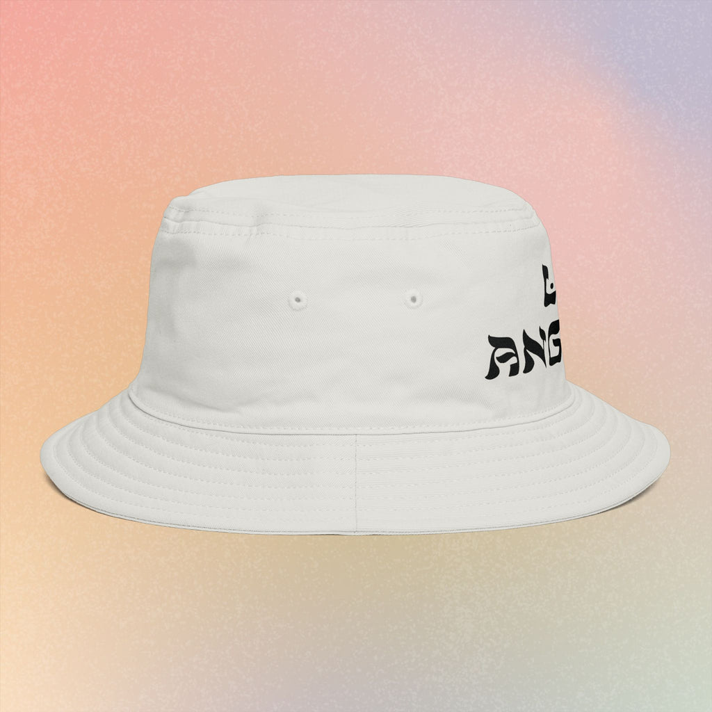 Los Angeles Hebrew Style Font Bucket Hat | LA Jewish Pride