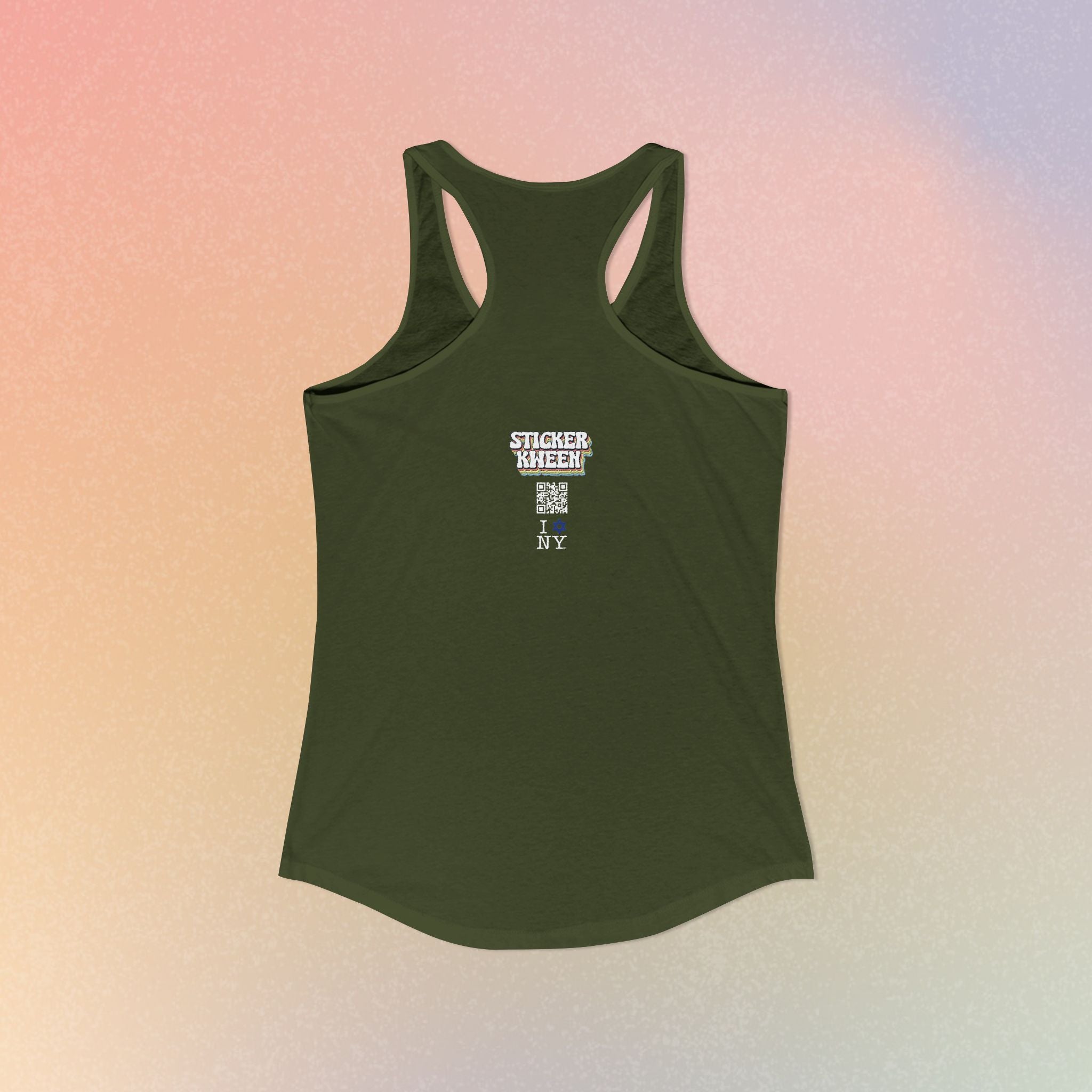 I Love NY Jewish Star Women's Ideal Racerback Tank
