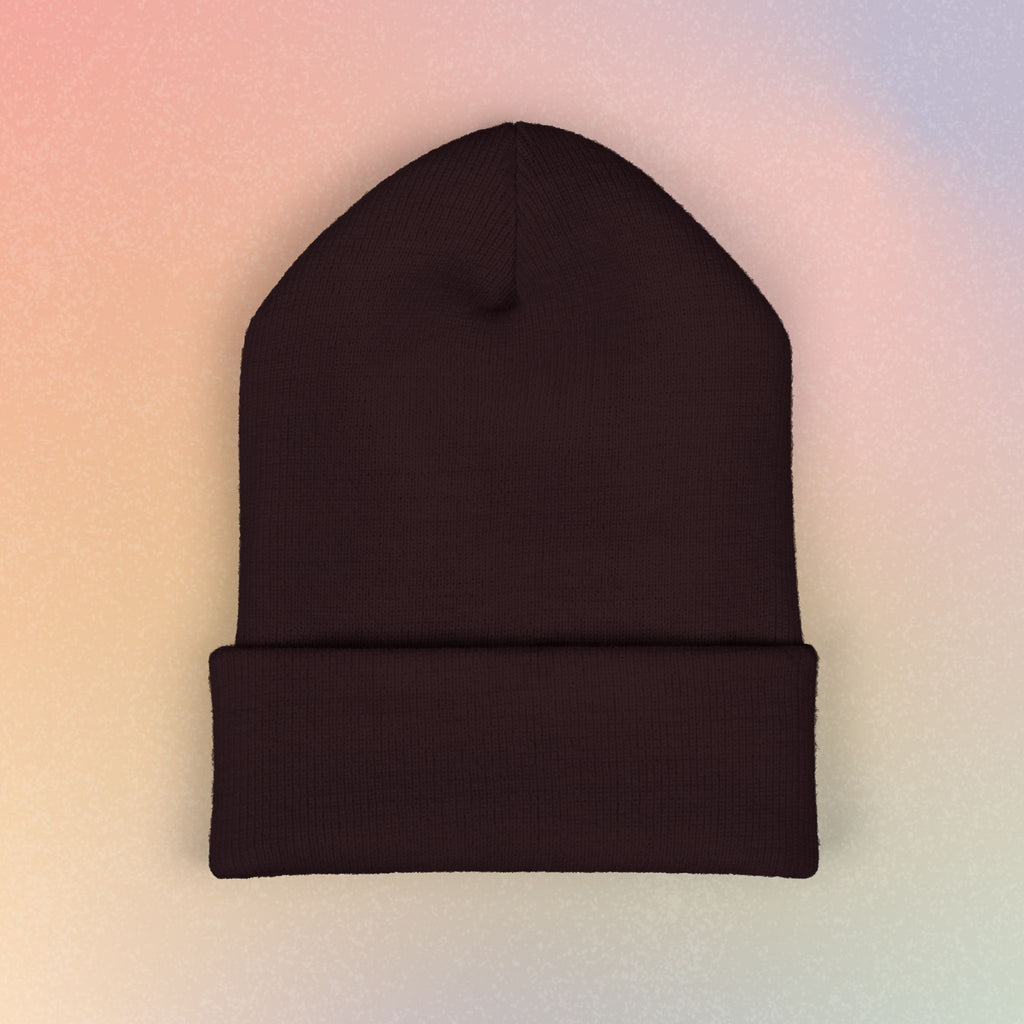 Brooklyn Hebrew Style Font Classic Cuffed Beanie (Embroidery)