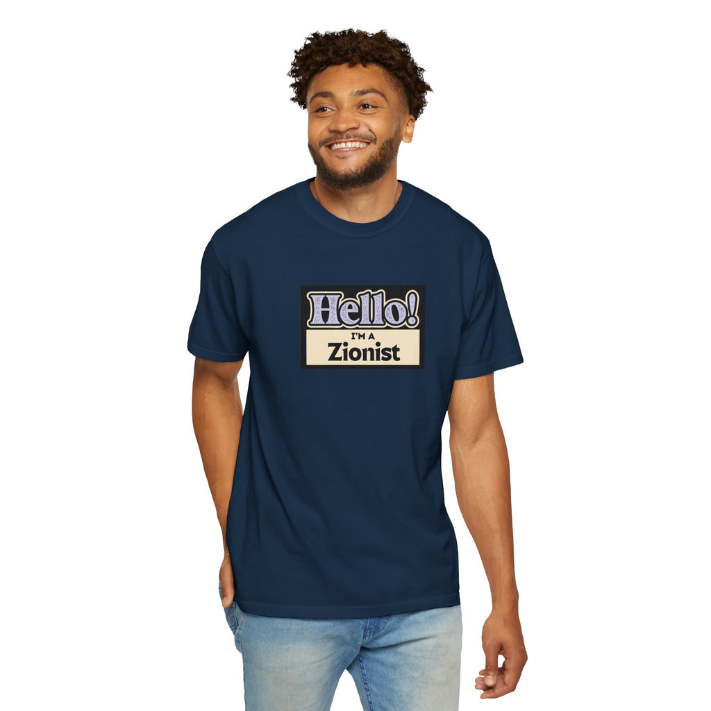 "Hello! I'm a Zionist" Graphic Tee - Jewish Pride T-Shirt