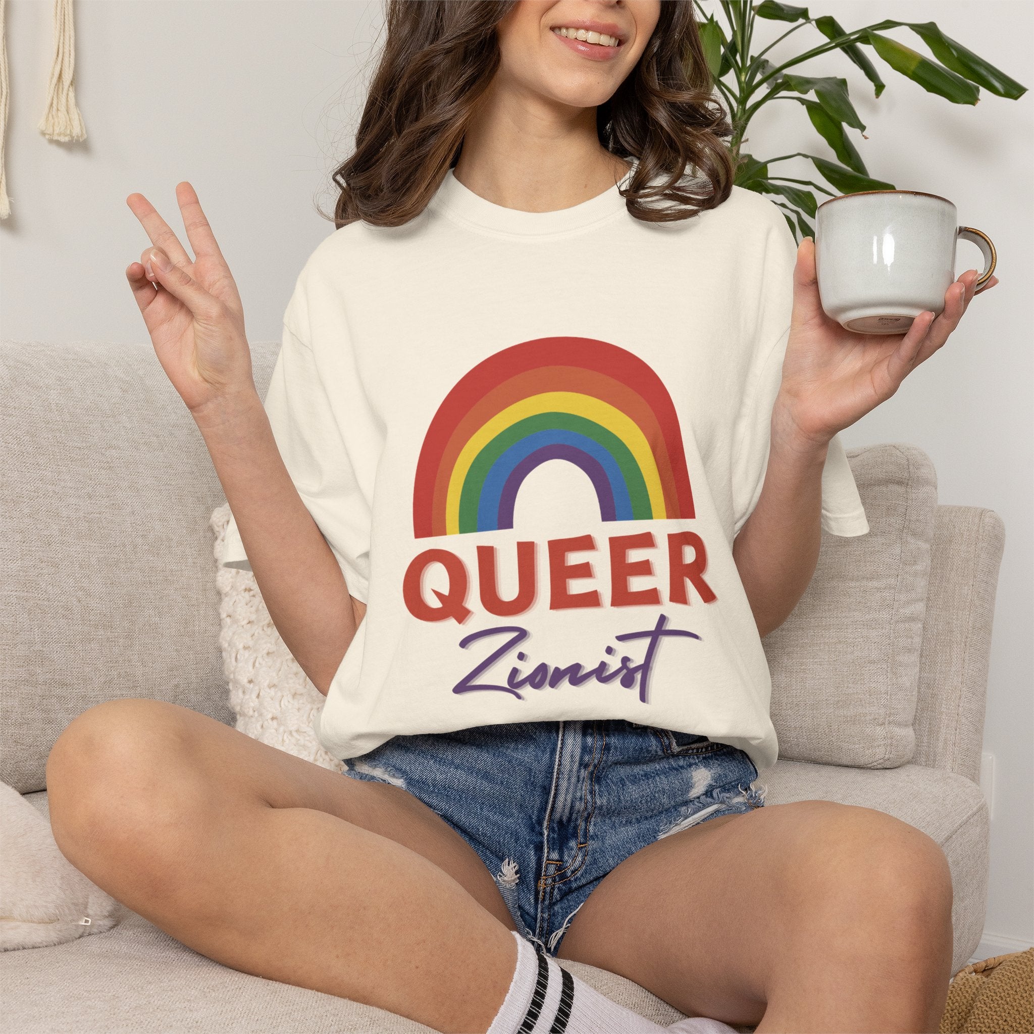 Queer Zion T-Shirt - Rainbow Transgender Pride Tee