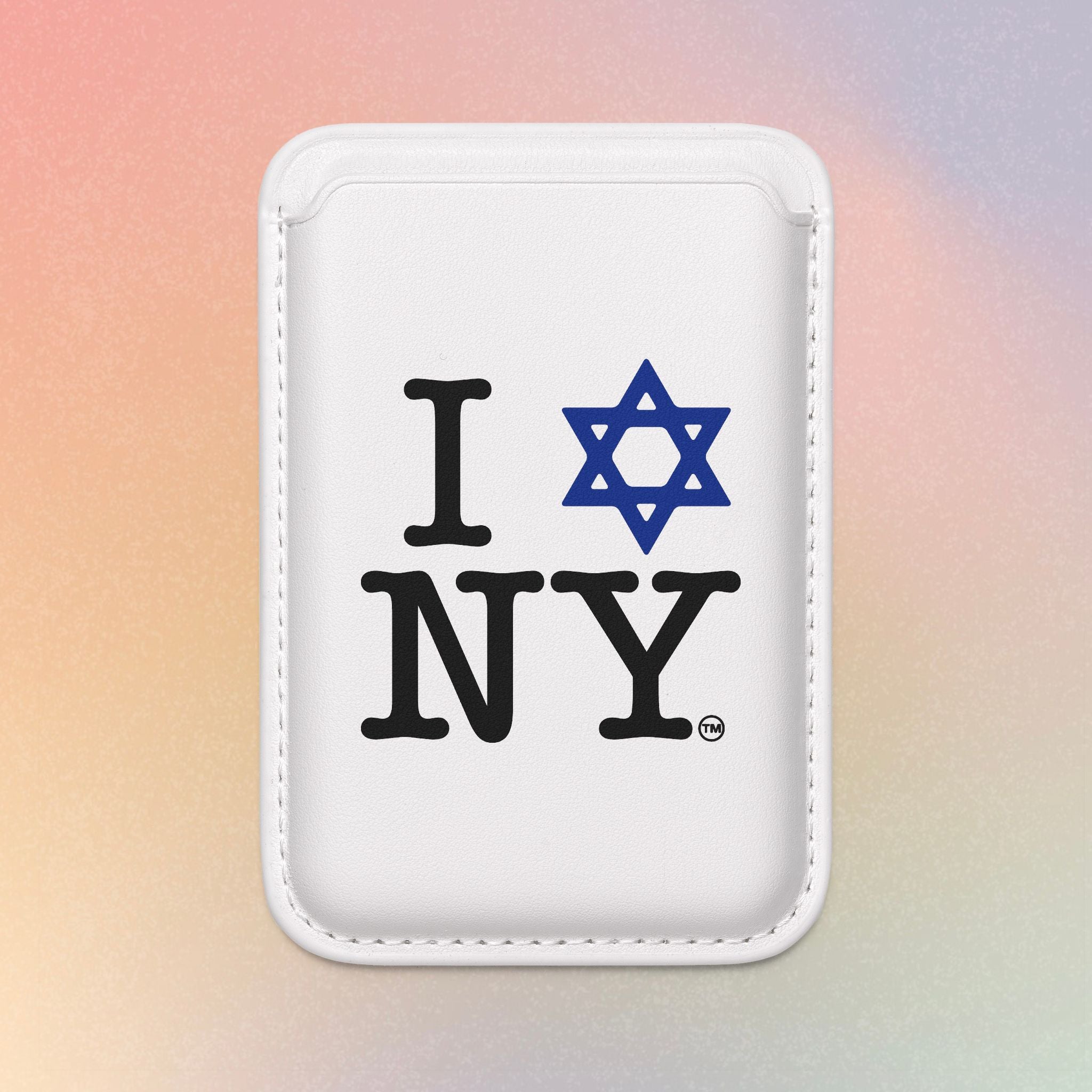 I  NY Vegan MagSafe Wallet — Jewish Star Phone Cardholder