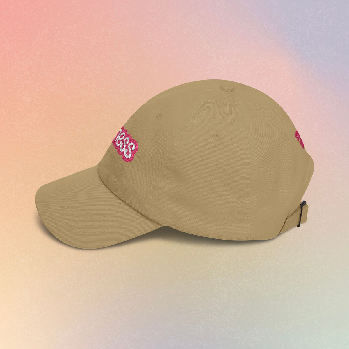 Zioness Embroidered Baseball Cap – Pink Barbie Font Jewish Pride Baseball Hat