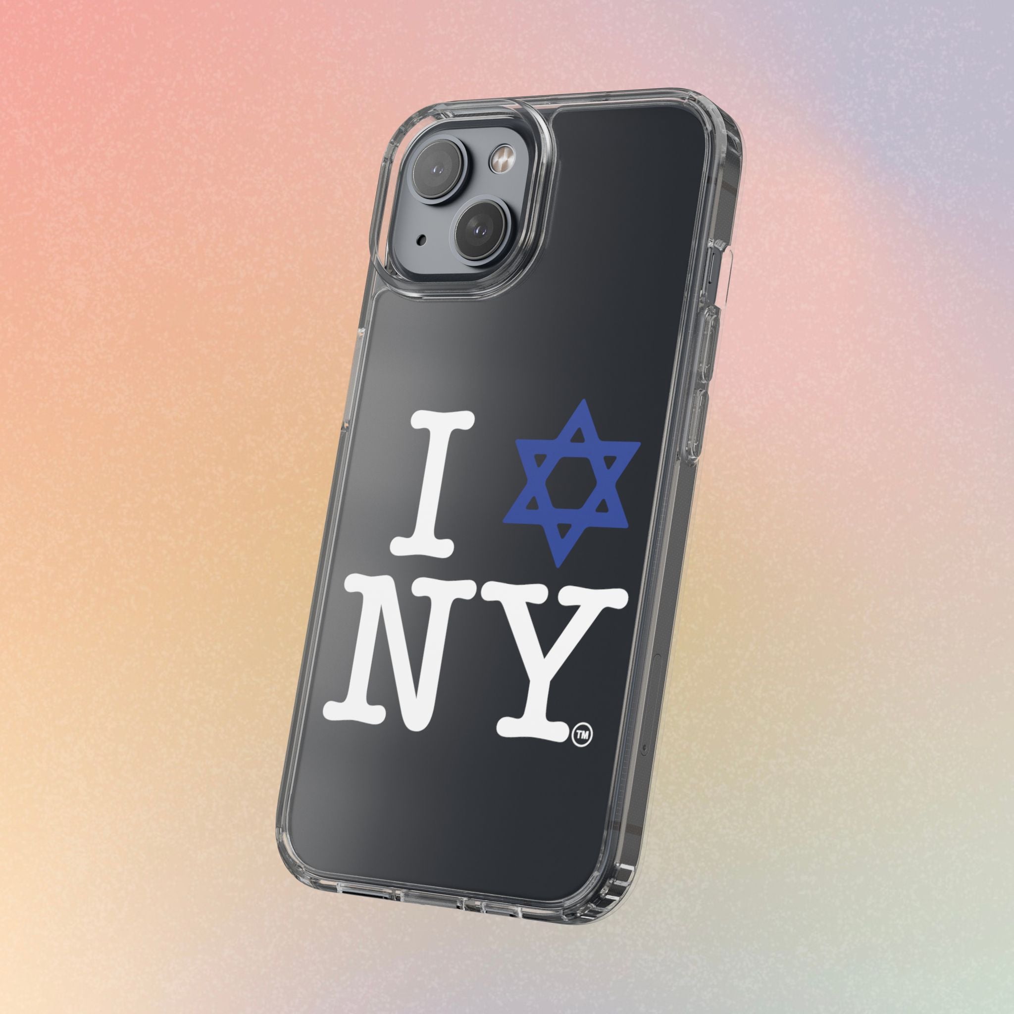 I Love NY Jewish Star Phone Case | Clear Case, Jewish New York Design