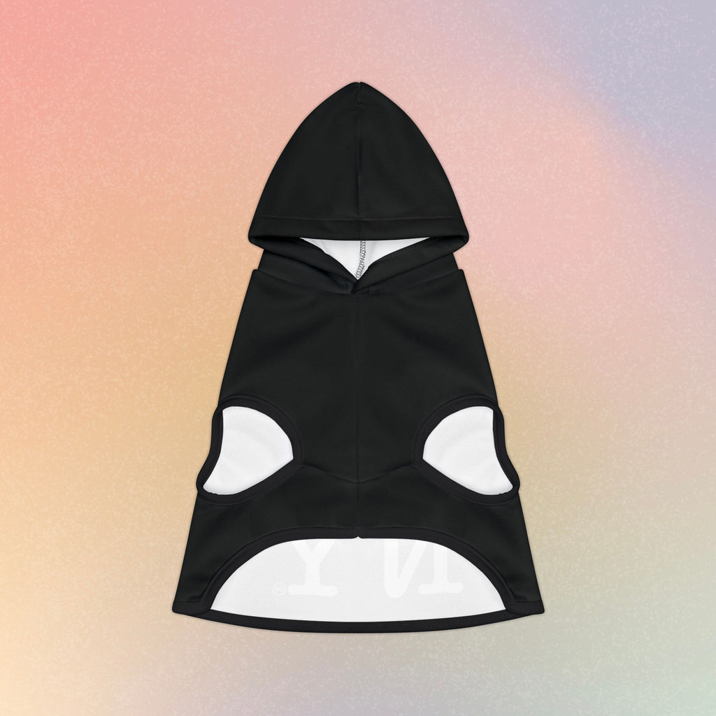 I Love NY Jewish Star (BLACK) Pet Hoodie | Jewish Pride Dog Hoodie