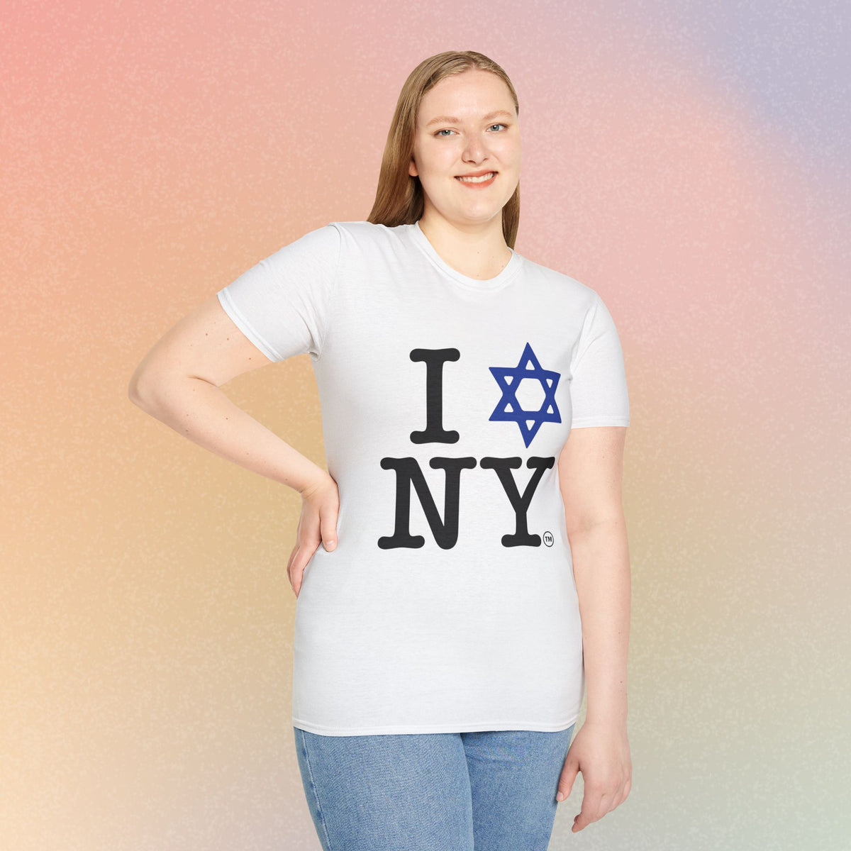 I Love NY Jewish Star Unisex Softstyle T-Shirt
