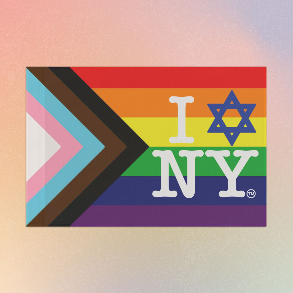 LGBTQIA I Love NY Jewish Star Flag
