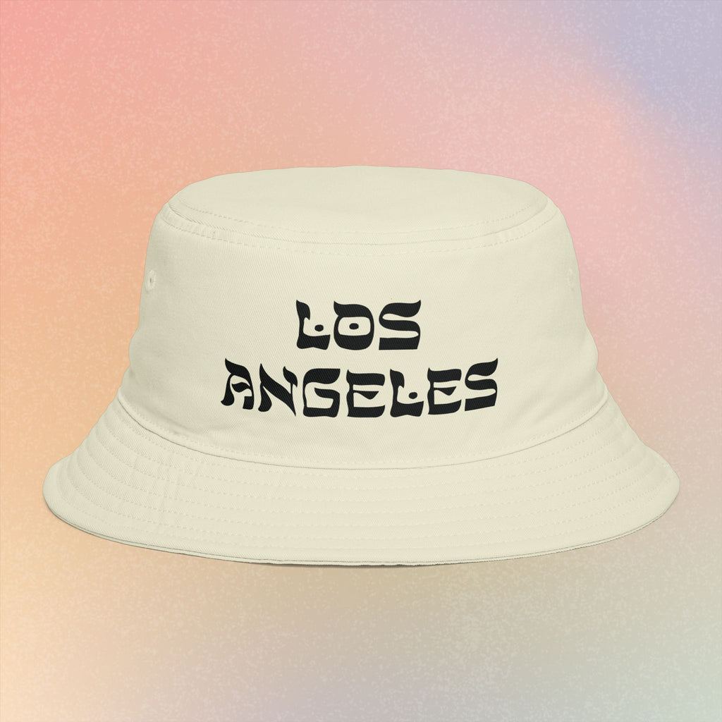 Los Angeles Hebrew Style Font Bucket Hat | LA Jewish Pride