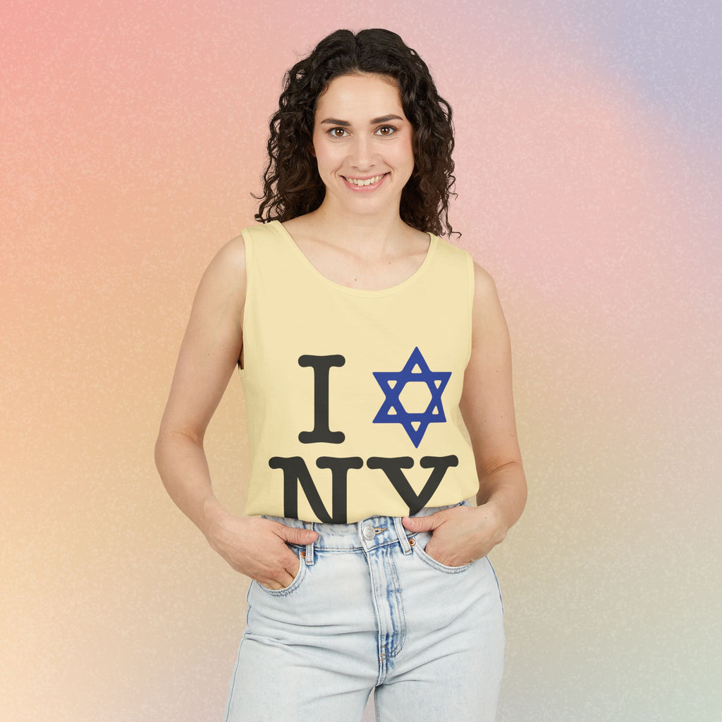I Love NY Jewish Star Tank Top — Jewish NYC Pride Israel Love Sleeveless Tee