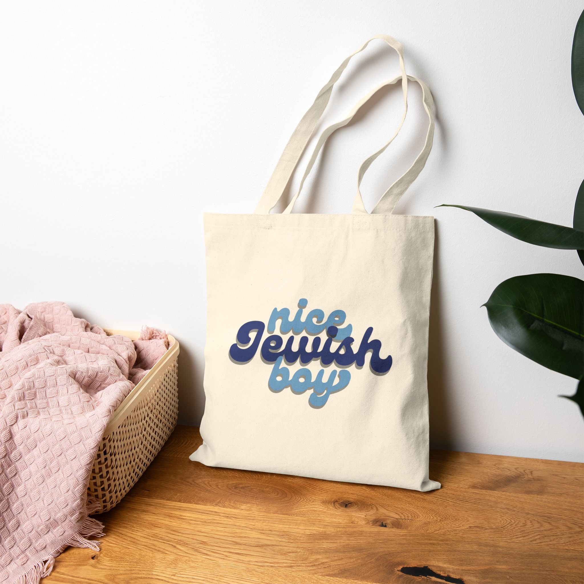 Nice Jewish Boy - Cotton Canvas Tote Bag