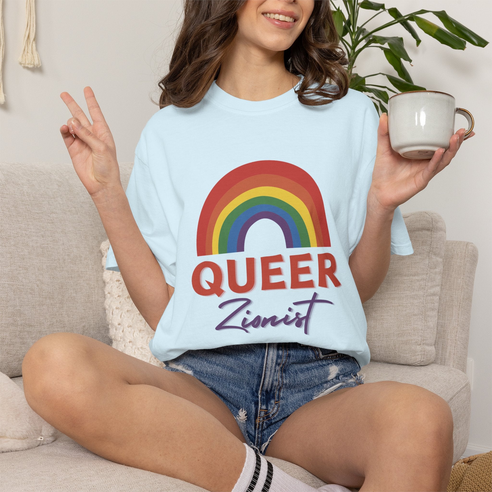 Queer Zion T-Shirt - Rainbow Transgender Pride Tee