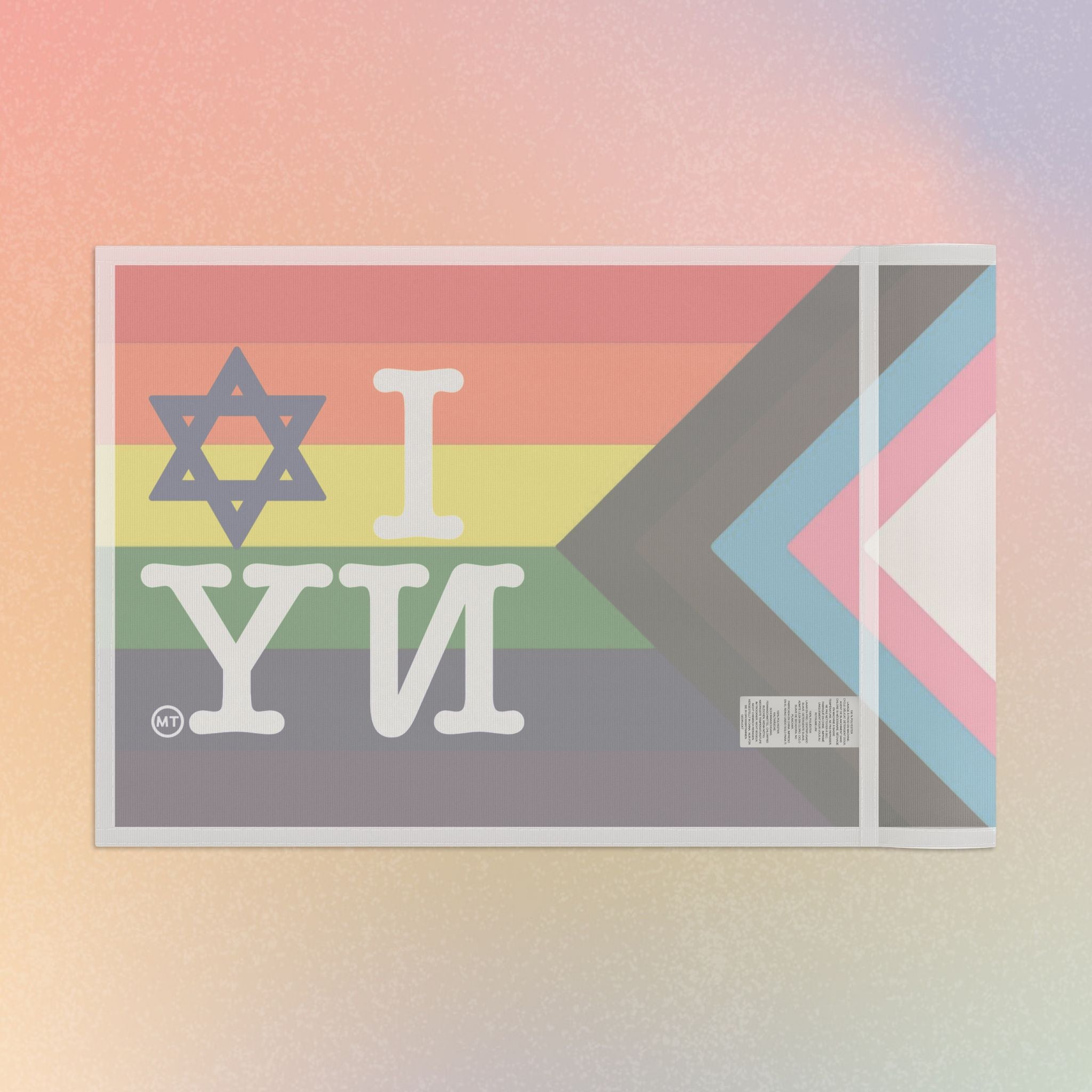 LGBTQIA I Love NY Jewish Star Flag