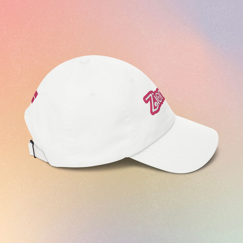 Zioness Embroidered Baseball Cap – Pink Barbie Font Jewish Pride Baseball Hat