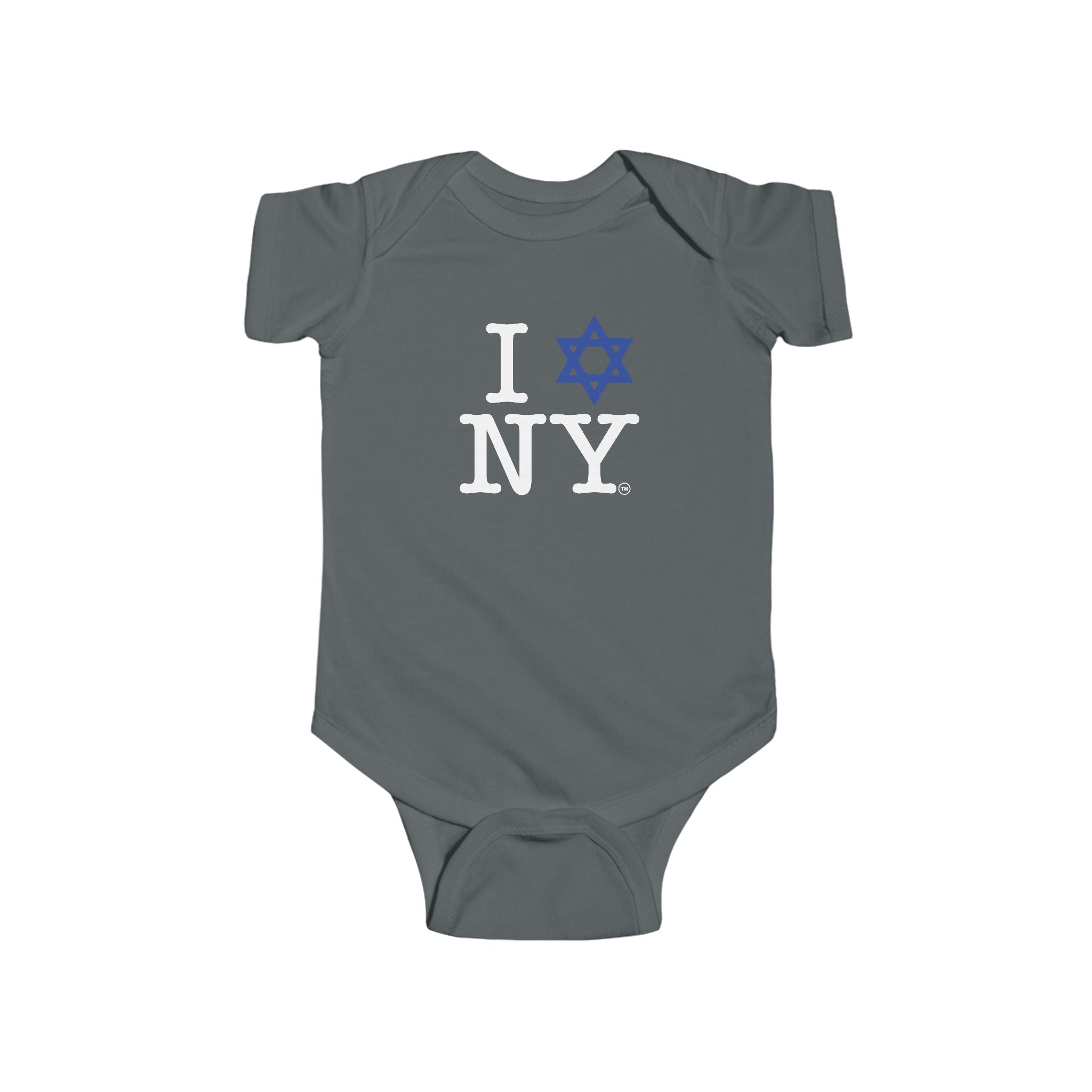 I Love NY Star of David Infant Onesie | Jewish New York Pride