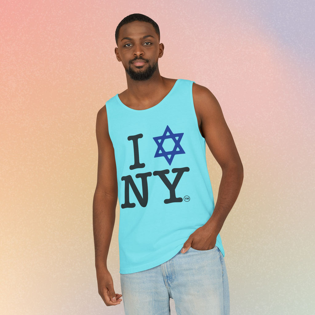 I Love NY Jewish Star Tank Top — Jewish NYC Pride Israel Love Sleeveless Tee