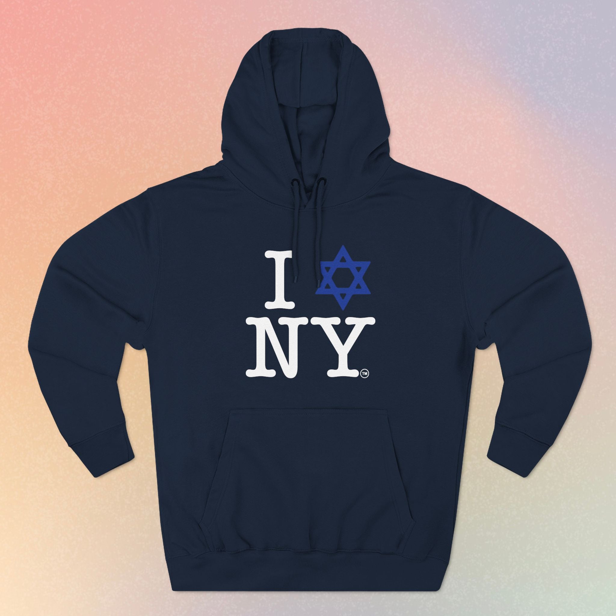 I Love NY Jewish Star Hoodie | Jewish New York Pride