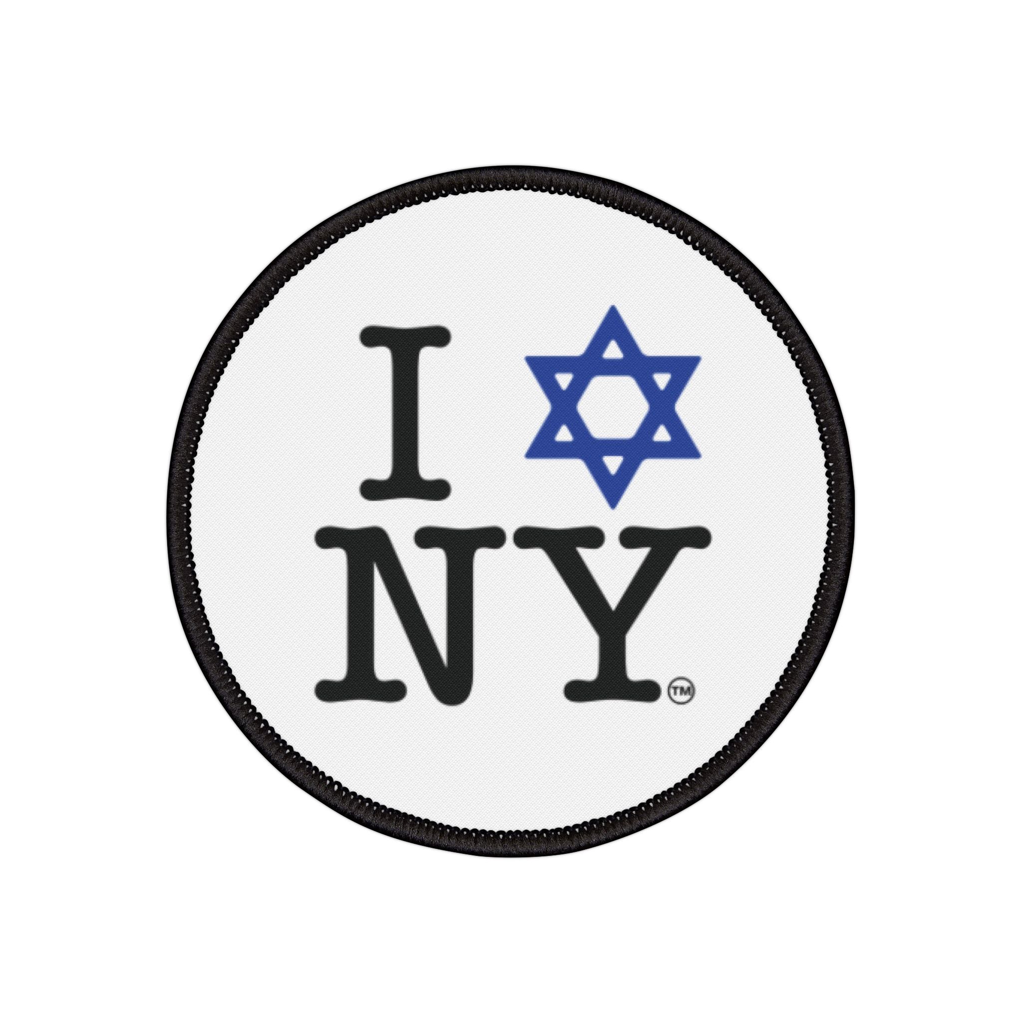Iron-On Patch — I Love NY Star of David NYC Pride Patch