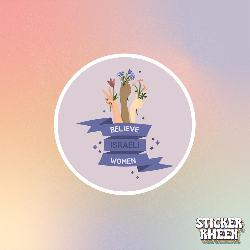 Believe Israeli Women Sticker