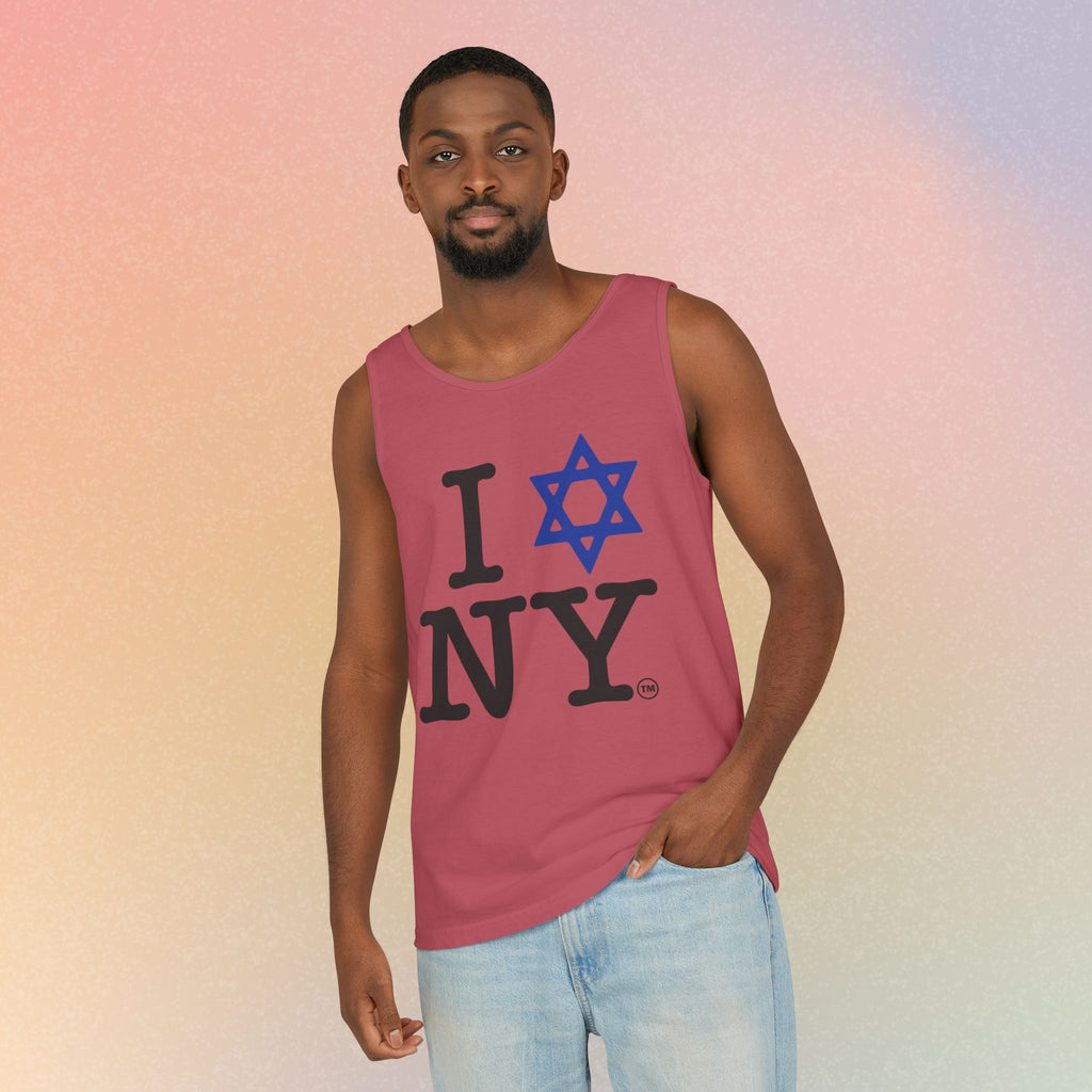 I Love NY Jewish Star Tank Top — Jewish NYC Pride Israel Love Sleeveless Tee