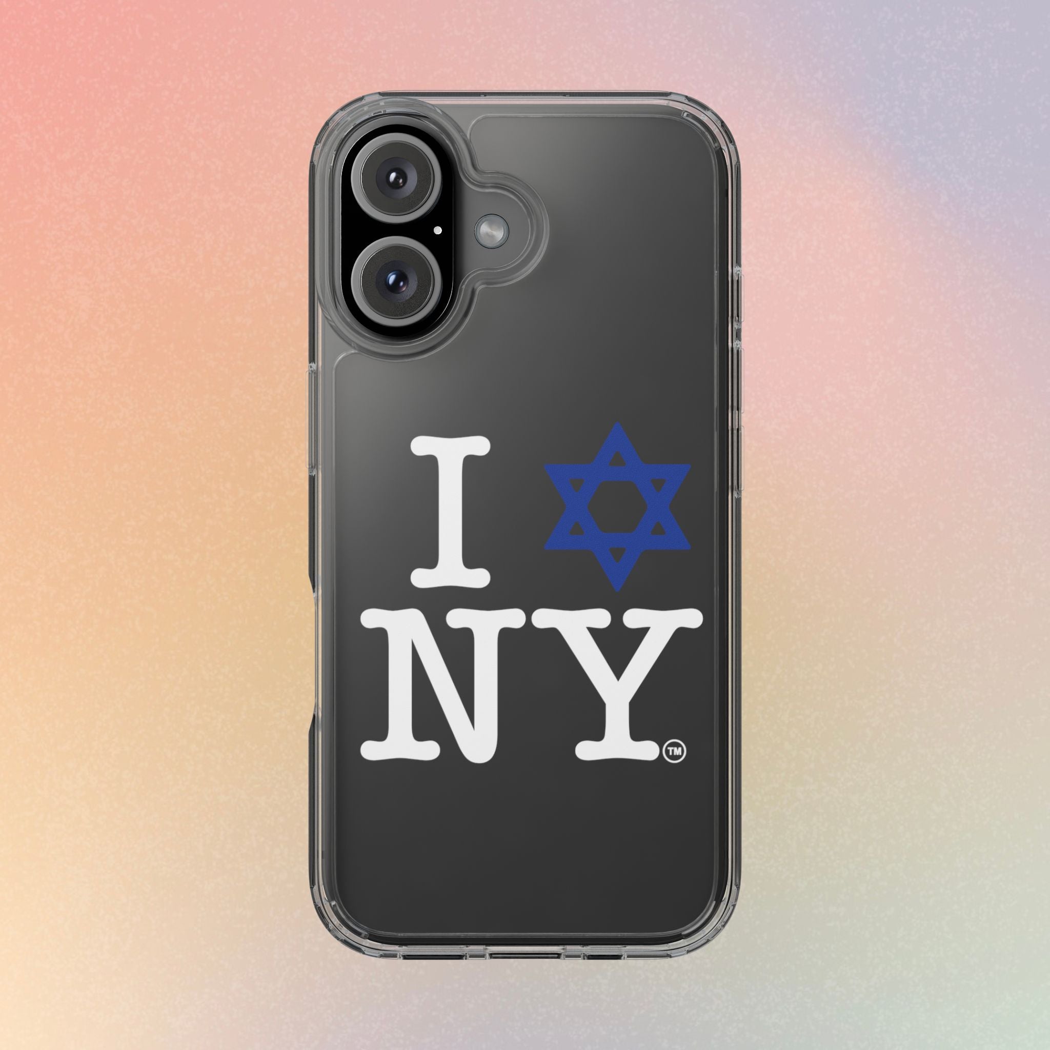 I Love NY Jewish Star Phone Case | Clear Case, Jewish New York Design