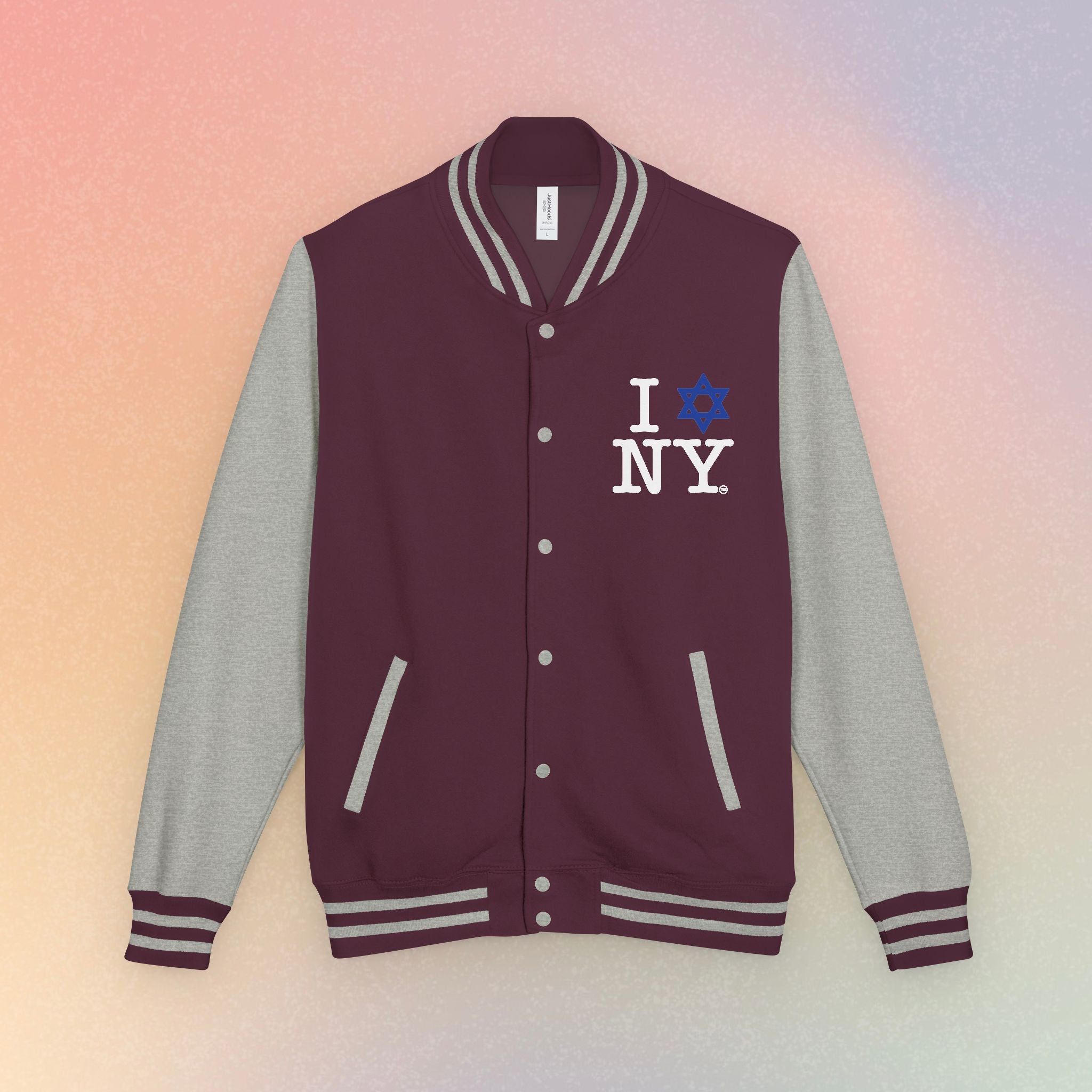 I NY Star of David Letterman Jacket | Jewish New York Varsity Jacket