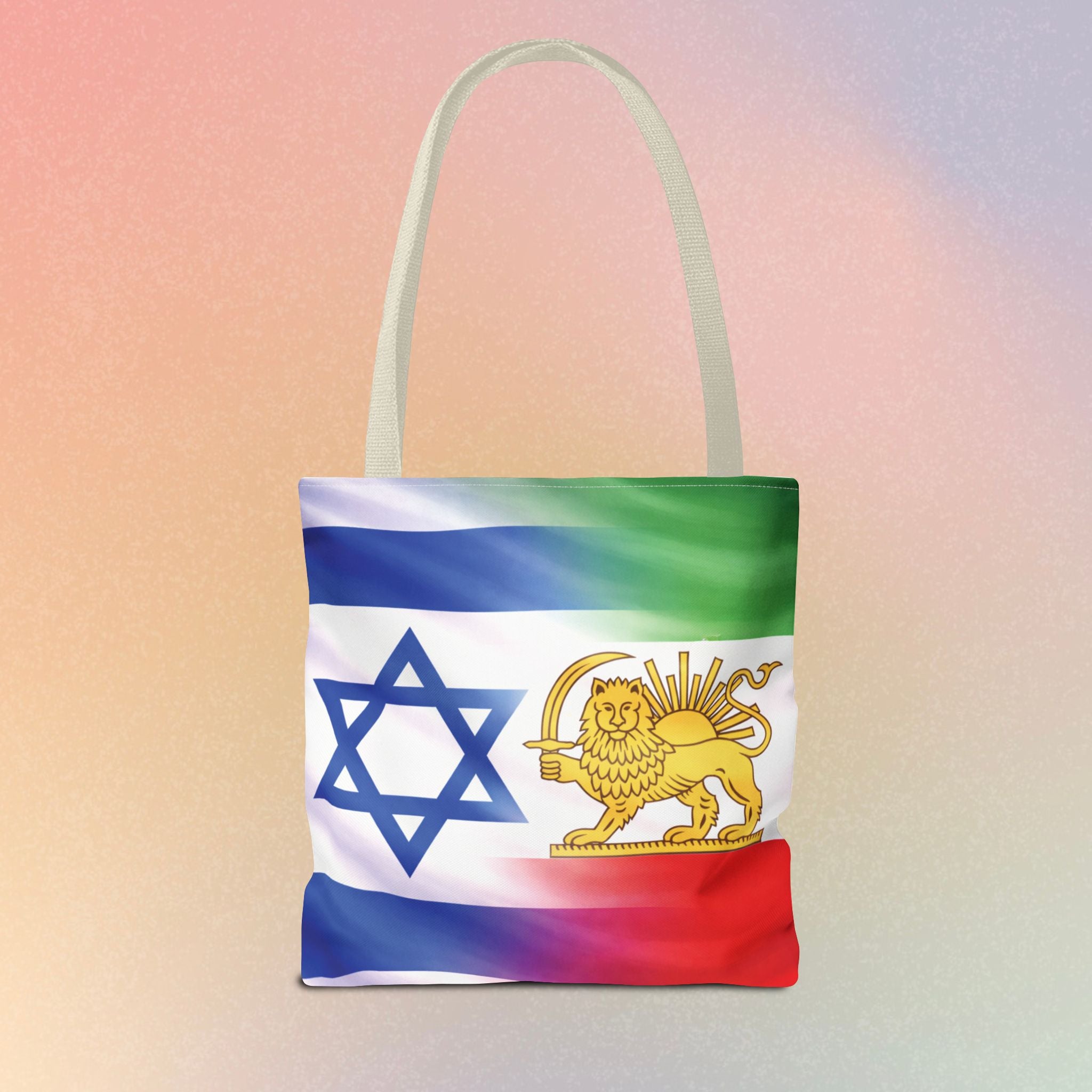 Persian-Israeli Flags Solidarity Tote Bag
