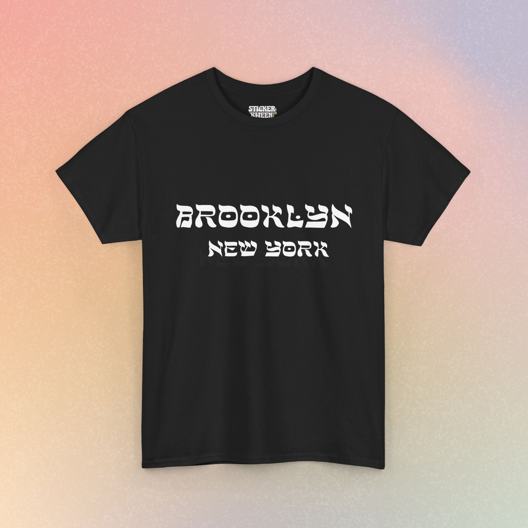 Brooklyn New York Hebrew Script - Unisex Heavy Cotton Tee
