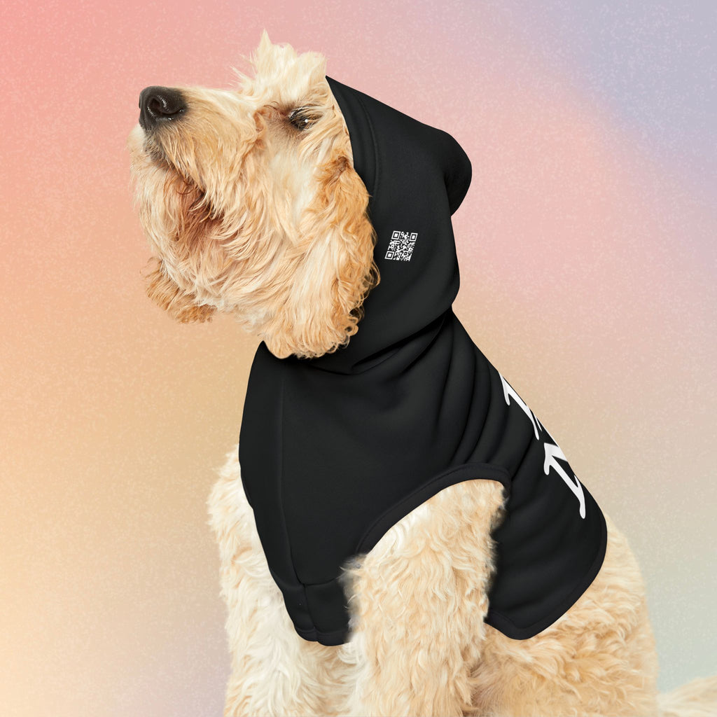 I Love NY Jewish Star (BLACK) Pet Hoodie | Jewish Pride Dog Hoodie