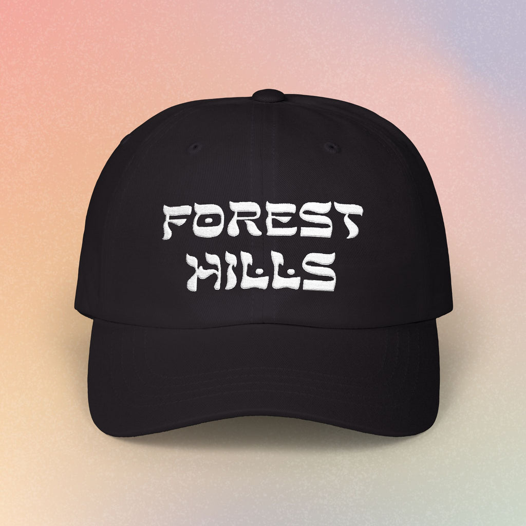 Forest Hills Hebrew Style Font Baseball Cap - Queens New York Jewish Pride