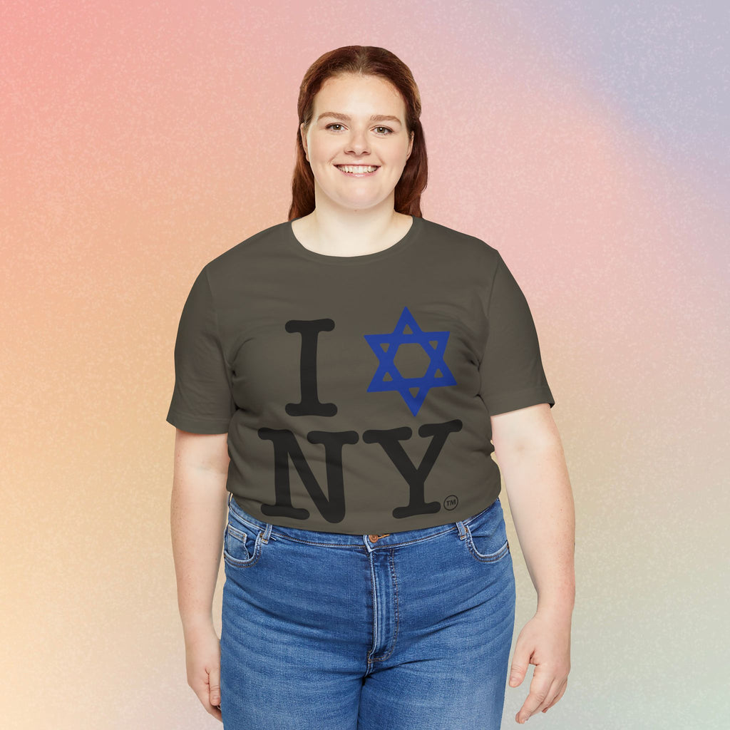 I Love New York Jewish Star of David T-Shirt - Jewish New York Pride
