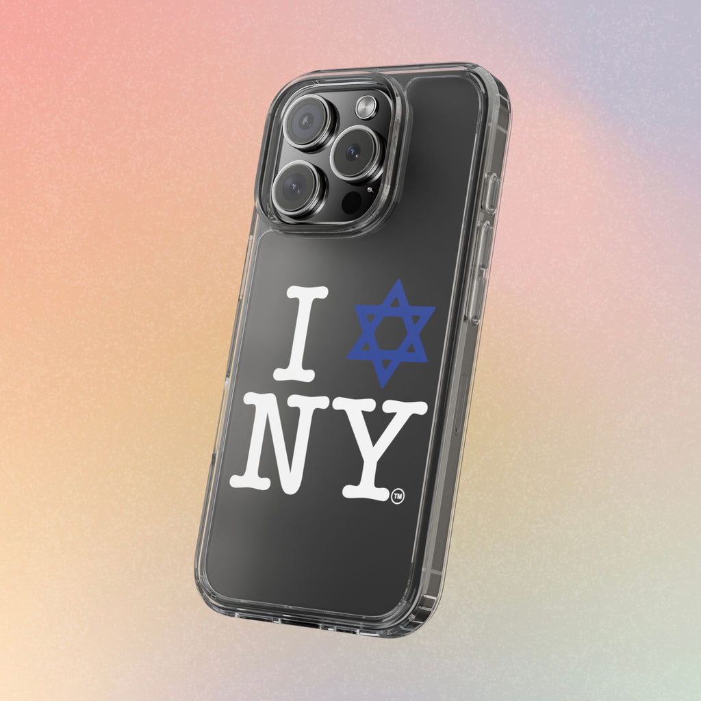 I Love NY Jewish Star Phone Case | Clear Case, Jewish New York Design
