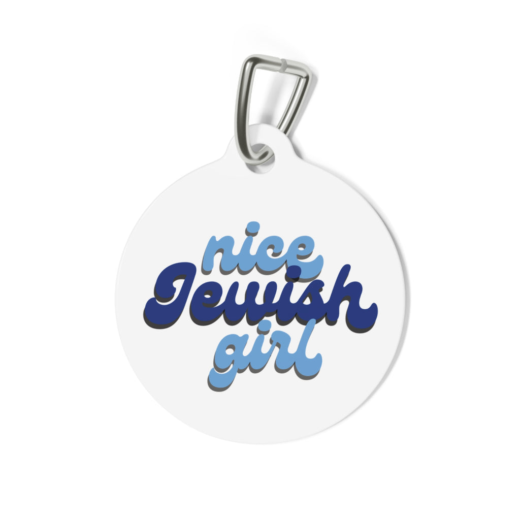 Nice Jewish Girl Pet Tag