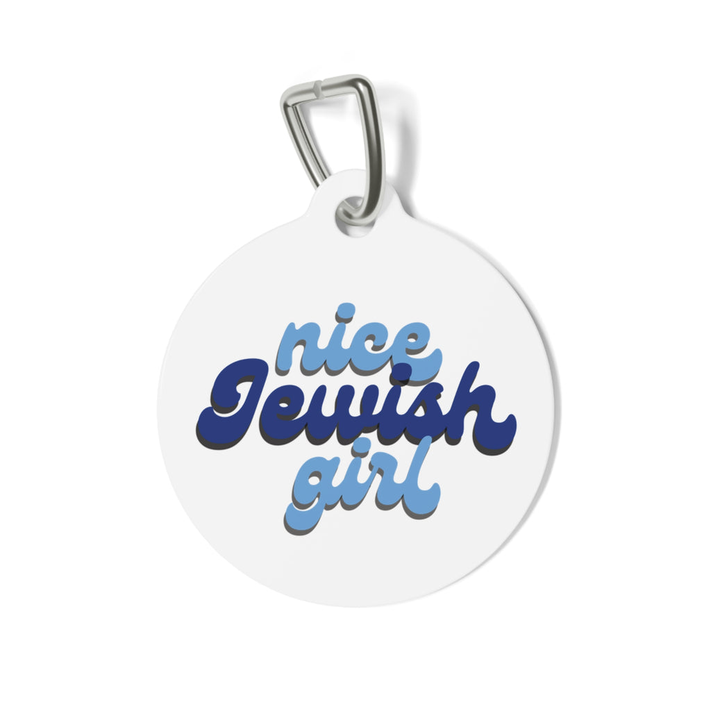 Nice Jewish Girl Pet Tag